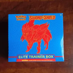 Pokemon Company Pokemon TCG Sword & Shield Elite Trainer Box Zacian 2020 - Image 1