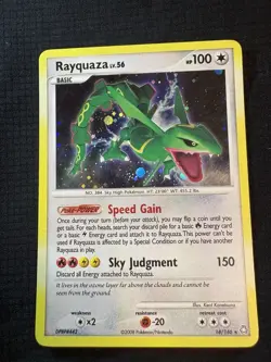 Pokemon TCG Rayquaza 14/146 Legends Awakened 2008 English Holo Rare 100 HP - Image 1