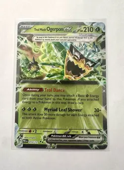 Teal Mask Ogerpon ex 012/131 Holo Double Rare Prismatic Evolutions Pokemon NM - Image 1