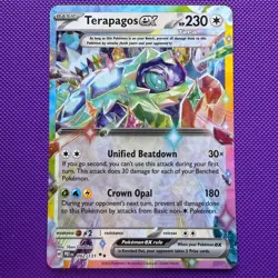 Terapagos ex 092/131 Holo Double Rare Prismatic Evolutions Pokemon Near Mint - Image 1