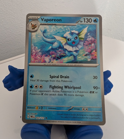 Vaporeon 022/131 - Master Ball Pattern Holo Rare - Sv: Prismatic Evolutions NM/M - Image 1