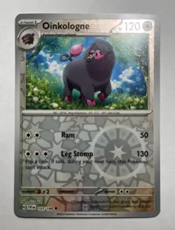 Oinkologne 157/198 Pokemon TCG Scarlet Violet Base Set Reverse Holo Uncommon NM - Image 1