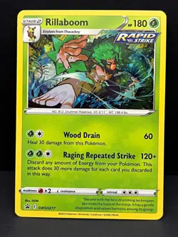 Rillaboom SWSH277 Cosmos Holo Promo Sword & Shield Promo Pokemon Near Mint - Image 1