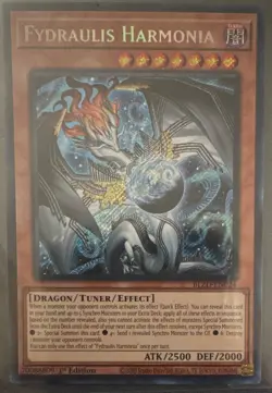 Konami Yu-Gi-Oh! Fydraulis Harmonia Duelist Nexus Secret Rare Foil 1st Edition - Image 2