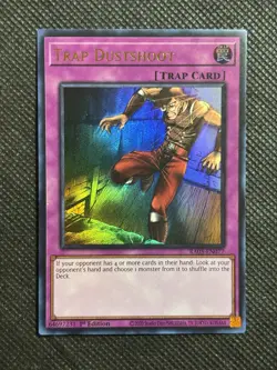 YuGiOh! - Trap Dustshoot RA05-EN077 Ultra Rare 1st Edition Near Mint - Image 1