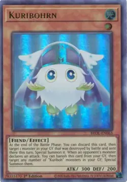 Yugioh! LP Kuribohrn - BROL-EN063 - Ultra Rare - 1st Edition Lightly Played, Eng - Image 1