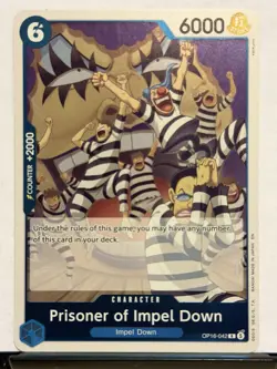 Prisoner of Impel Down OP16-042 R The Time of Battle Foil English One Piece - Image 1