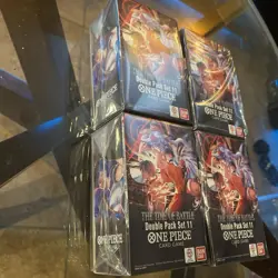 ✅ONE PIECE OP-16 TIME OF BATTLE LOT 4 DOUBLE PACK SET 11 BOXES - Image 2