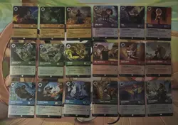 Disney Lorcana Wilds Unknown Complete Epic Foil Set 205-222 - Image 1