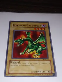 Yu-Gi-Oh! TCG Blackland Fire Dragon Metal Raiders MRD-062 1st Edition Card EX - Image 2