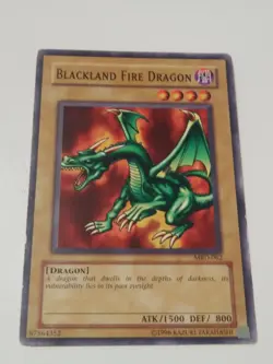 Yu-Gi-Oh! TCG Blackland Fire Dragon Metal Raiders MRD-062 1st Edition Card EX - Image 4