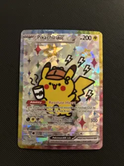 Pikachu Ex Pokemon Card Display Art Cards - Image 1