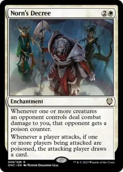 MTG English Norn's Decree NM Normal Commander: Phyrexia: All Will Be One - Image 1