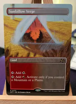 SUNBILLOW VERGE (BORDERLESS) 373 RARE AETHERDRIFT MAGIC: THE GATHERING NM/M - Image 1
