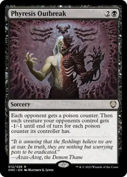 MTG English Phyresis Outbreak NM Normal Commander: Phyrexia: All Will Be One - Image 1
