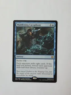 Wizards of the Coast MTG Maddening Cacophony ZNR Rare Regular Sorcery #67 - Image 1