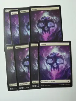 Wizards of the Coast MTG Theros Beyond Death Swamp 252/254 Lot Of 8 Basic Land - Image 1