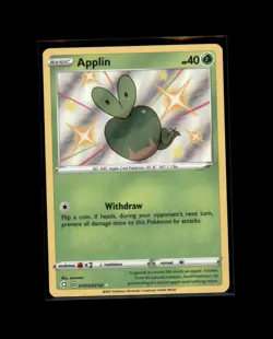 Applin SV012/SV122 Shiny Rare Shining Fates Shiny Vault Pokemon Baby shiny - Image 1