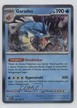 Gyarados German Pokemon Scarlet & Violet 151 MEW #130 - Image 1