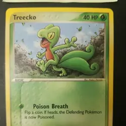 Treecko 75/109 - NON-HOLO - EX Ruby and Sapphire - e-READER Pokemon Card - NM - Image 3