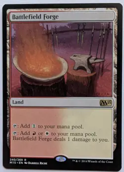 Battlefield Forge x1 Core Set 2015 M15 Magic the Gathering MTG LP/NM - Image 1
