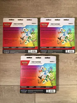 Pokemon TCG First Partner Illustration Collection Series 2 3-Box Lot 2021 Promo - Image 2