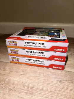 Pokemon TCG First Partner Illustration Collection Series 2 3-Box Lot 2021 Promo - Image 3