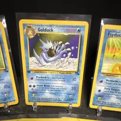 Pokemon TCG Fossil 7 Psyduck 53/62 & 1st Edition Golduck 35/62 Unlimited WOTC - Image 2
