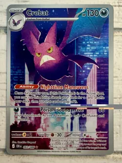 Pokemon Chaos Rising CROBAT #093/086 Illustration Rare ME04! NM/MINT!! - Image 1