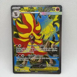 Mega Pyroar ex 099/086 Ultra Rare Holo Pokemon TCG: Me04: Chaos Rising Near Mint - Image 1