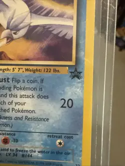 Articuno Black Star Promo 22 NM-LP Condition Pokemon TCG - Image 4
