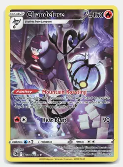 Chandelure TG04/TG30 Holo Lost Origin Trainer Gallery Pokemon NM - Image 1