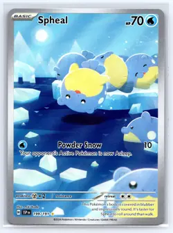 Spheal 199/191 Illustration Rare Surging Sparks Pokemon Holo Near Mint - Image 1