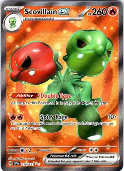 Scovillain ex 216/191 Ultra Rare Surging Sparks Pokemon Holo Near Mint - Image 1