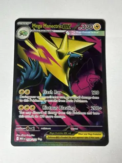 Mega Manectric ex 158/132 Mega Evolution Pokemon TCG - Image 1