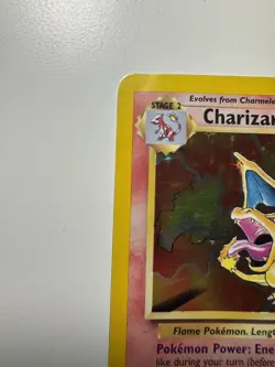 Pokemon TCG Base Set Unlimited Charizard 4/102 Holo Rare DMG - Image 2
