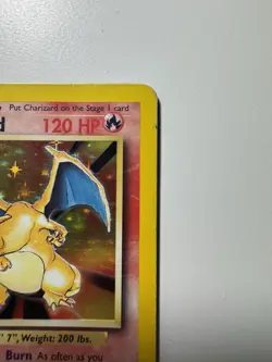 Pokemon TCG Base Set Unlimited Charizard 4/102 Holo Rare DMG - Image 3