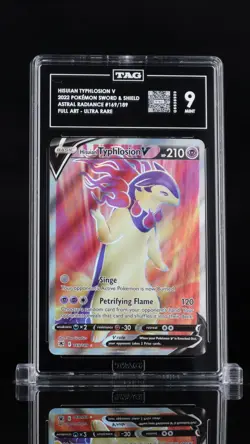 Hisuian Typhlosion V 169/189 Full Art - Ultra Rare Pokemon Tag 9 Mint - Image 1