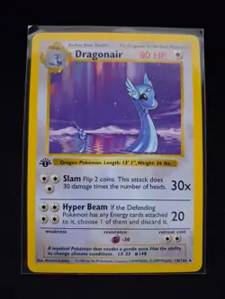 1999 pokemon base set 1st edition dragonair - Image 1