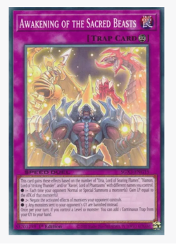 x3 Awakening of the Sacred Beasts SGX3-ENG15 Common YuGiOh - Image 1