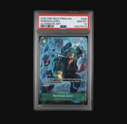 2025 One Piece PRB02 EN Alternate Art #006 Roronoa Zoro PSA 10 GEM MINT - Image 1