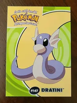 NM! 2000 Pokemon Danone Stadium #29 Dratini 29/40 Nintendo - Image 1