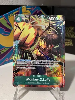 One Piece CCG Monkey.D.Luffy PRB02-005 Alternate Art - Image 1