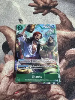 Shanks (Alternate Art) OP14-027 The Azure Sea's Seven Foil MINT One Piece TCG - Image 1