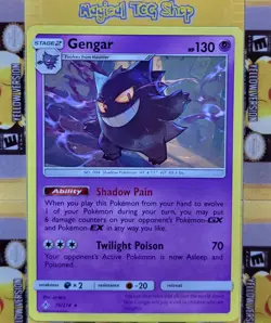 Pokemon Gengar Sun & Moon Unbroken Bonds 70/214 Non-Holo Rare NM - Image 1