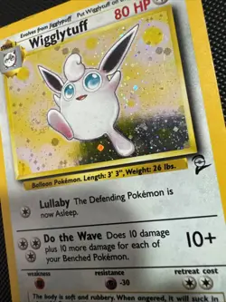 Pokemon TCG Wigglytuff 19/130 Base Set 2 Holo WOTC (MP) #9 - Image 3