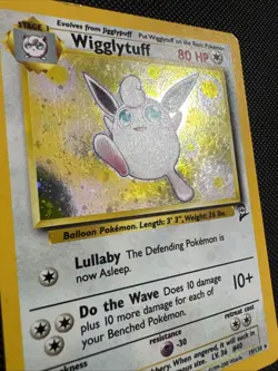 Pokemon TCG Wigglytuff 19/130 Base Set 2 Holo WOTC (MP) #9 - Image 4