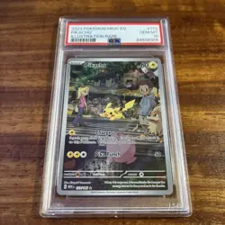 2023 POKEMON MEW EN-151 ILLUSTRATION RARE #173 PIKACHU PSA 10 - Image 1