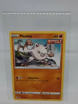 POKEMON SWORD & SHIELD BATTLE STYLES MANKEY 066/163 NM/MINT PACK FRESH - Image 1