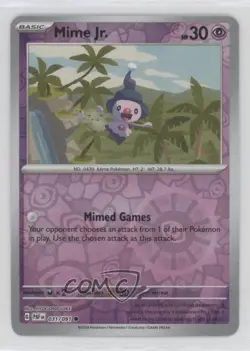 Mime Jr Reverse Foil Pokemon Scarlet & Violet Paldean Fates #031 - Image 1